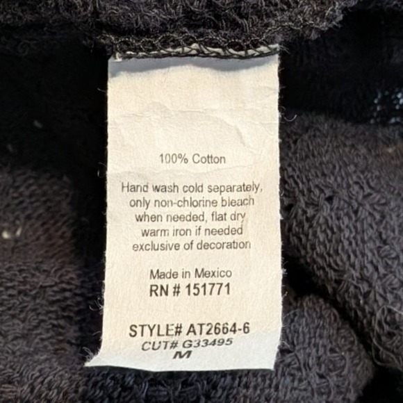 NEW Gilli $68 Medium Black‎ Pointelle Scoop Neck 3/4 Sleeve 100% Cotton Sweater - Picture 9 of 11